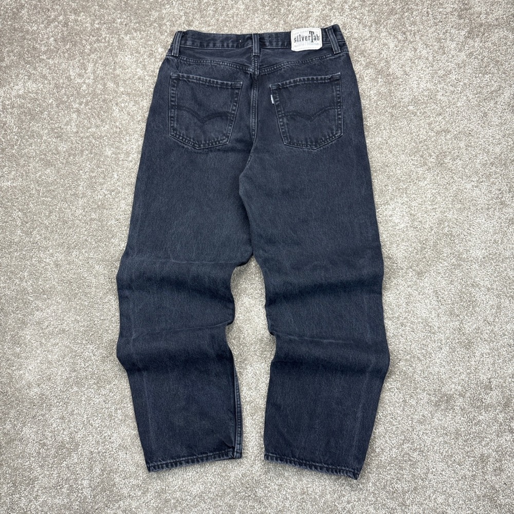 Vintage 1994 Levi's‎ Silver Tab Baggy Ripped Jeans Size 28 (Fits 30x29)